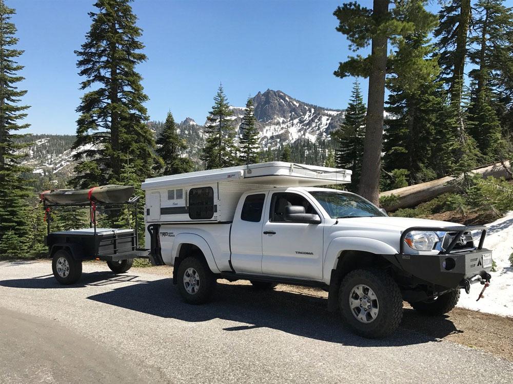 Four Wheel Camper Trailer Kayak