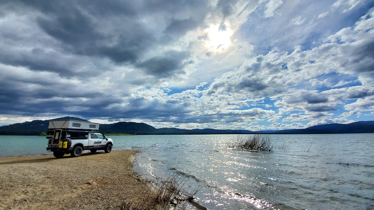 High Sierra Adventure in a Four Wheel Pop-Up Truck Camper – Savage Camper